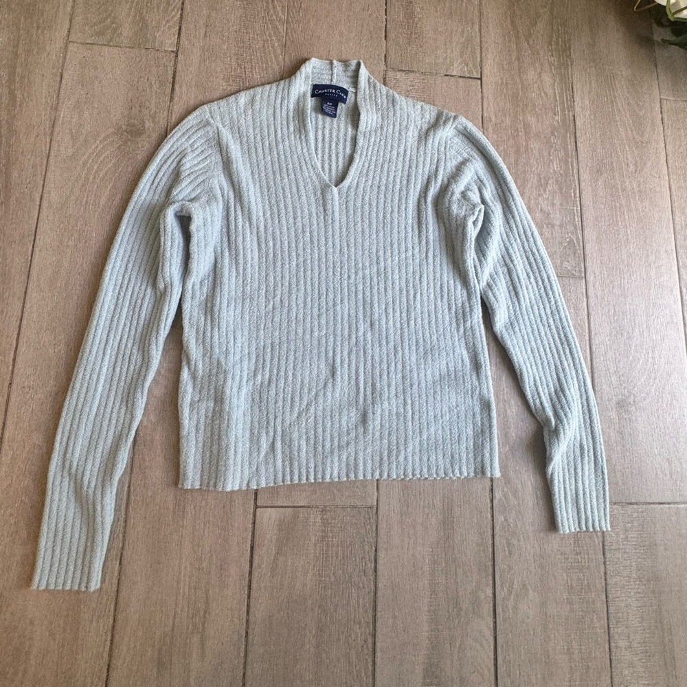 Charter Club Blue Sweater Size Petite
